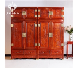 檀雕顶箱柜